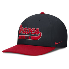 Atlanta Braves Pro Performance Snapback Hat Navy/Red