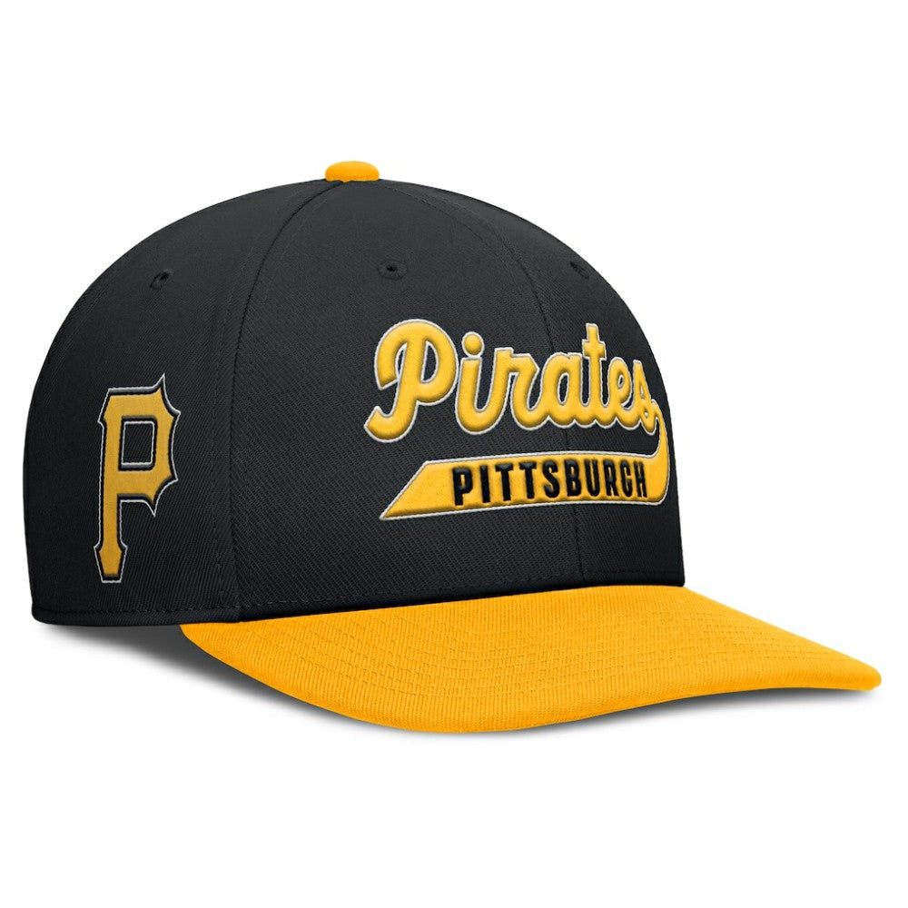 Pittsburgh Pirates Pro Performance Snapback Hat Black/Gold