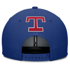 Texas Rangers Pro Performance Snapback Hat Gray/Royal