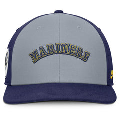 Seattle Mariners Pro Performance Snapback Hat Gray/Navy