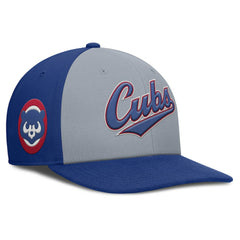 Chicago Cubs Pro Performance Snapback Hat Gray/Royal