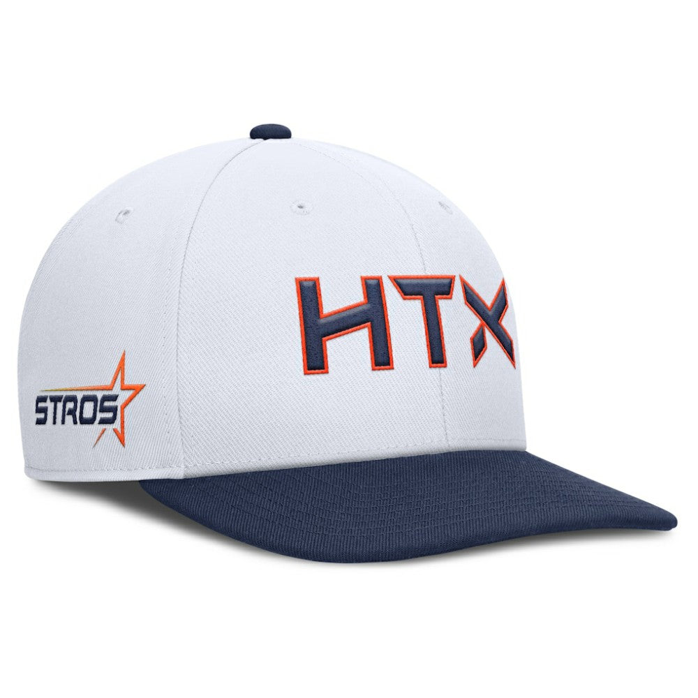 Houston Astros 2025 City Connect Pro Performance Snapback Hat White/Navy