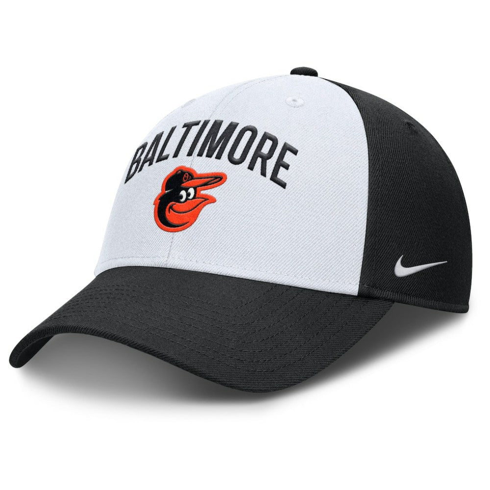 Baltimore Orioles Club Performance Adjustable Hat White/Black