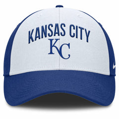 Kansas City Royals Club Performance Adjustable Hat White/Royal