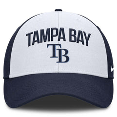 Tampa Bay Rays Club Performance Adjustable Hat White/Navy