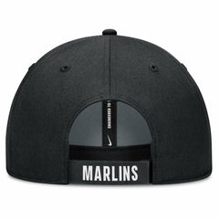 Miami Marlins Club Performance Adjustable Hat White/Black