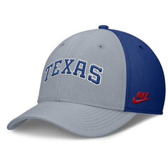 Texas Rangers Rise Swoosh Performance Flex Hat Gray/Royal