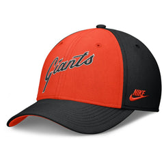 San Francisco Giants Rise Swoosh Performance Flex Hat Black/Orange