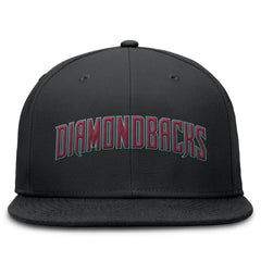Arizona Diamondbacks Wordmark Dri-FIT Round Bill True Fitted Hat Black