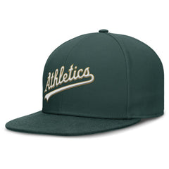 Athletics Wordmark Dri-FIT Round Bill True Fitted Hat Green