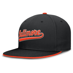 Baltimore Orioles Primetime Dri-FIT Round Bill True Fitted Hat Black