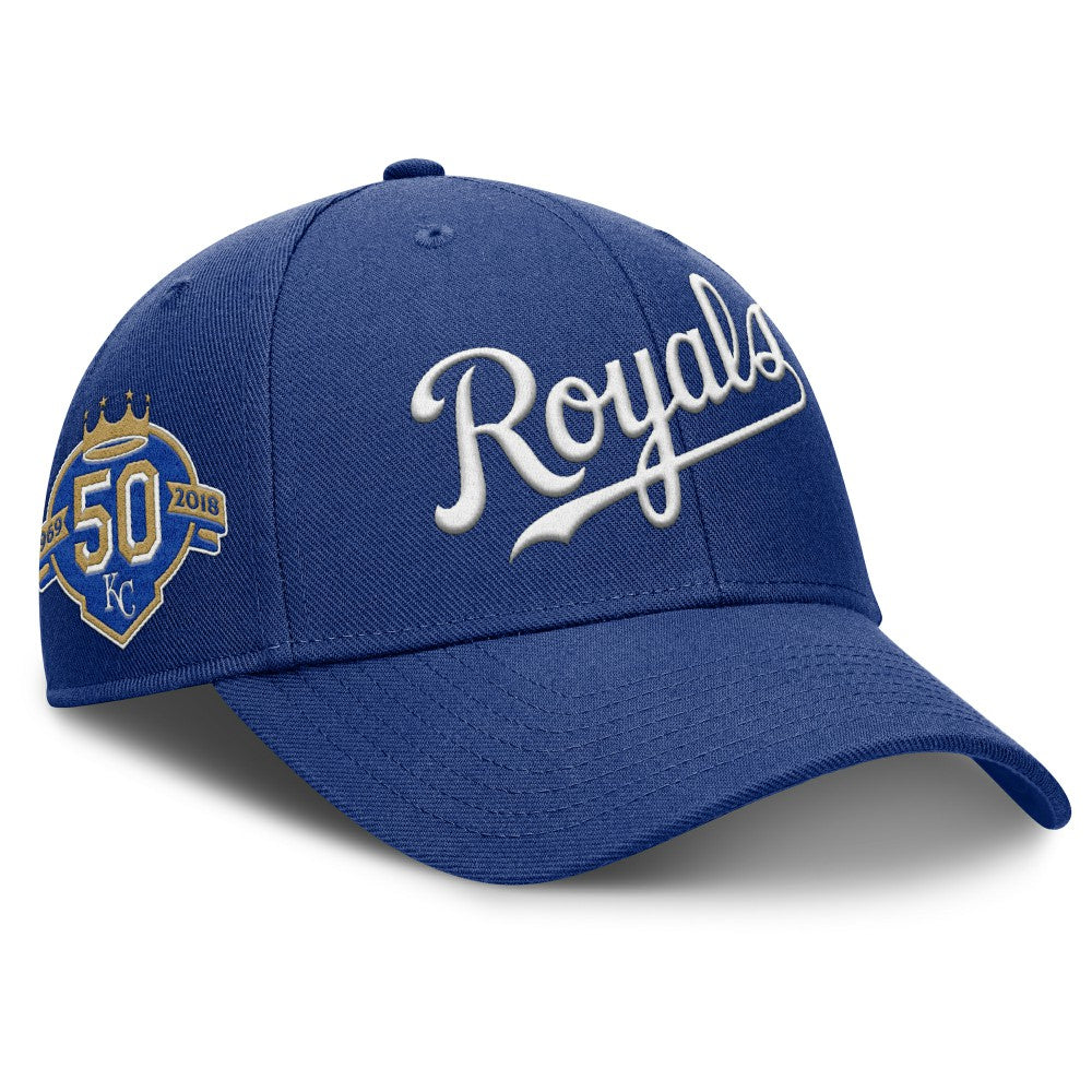 Kansas City Royals Rise Gaberdine Adjustable Hat Royal