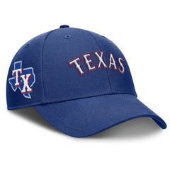 Texas Rangers Rise Gaberdine Adjustable Hat Royal