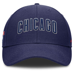Chicago Cubs Rise Gaberdine Adjustable Hat Navy
