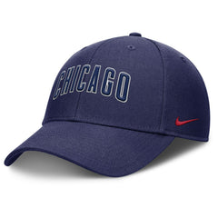 Chicago Cubs Rise Gaberdine Adjustable Hat Navy