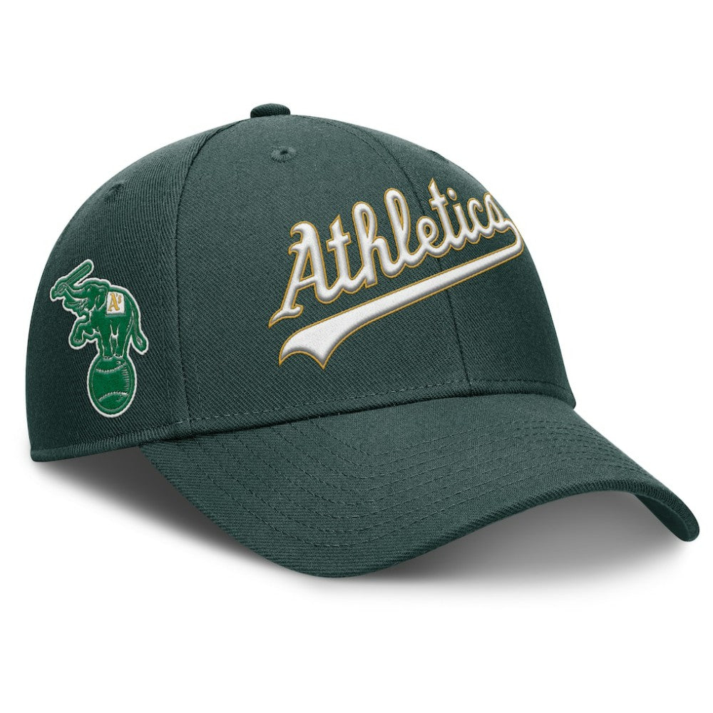 Athletics Rise Gaberdine Adjustable Hat Green