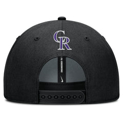 Colorado Rockies Rise Gaberdine Adjustable Hat Black