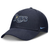 Tampa Bay Rays Rise Gaberdine Adjustable Hat Navy