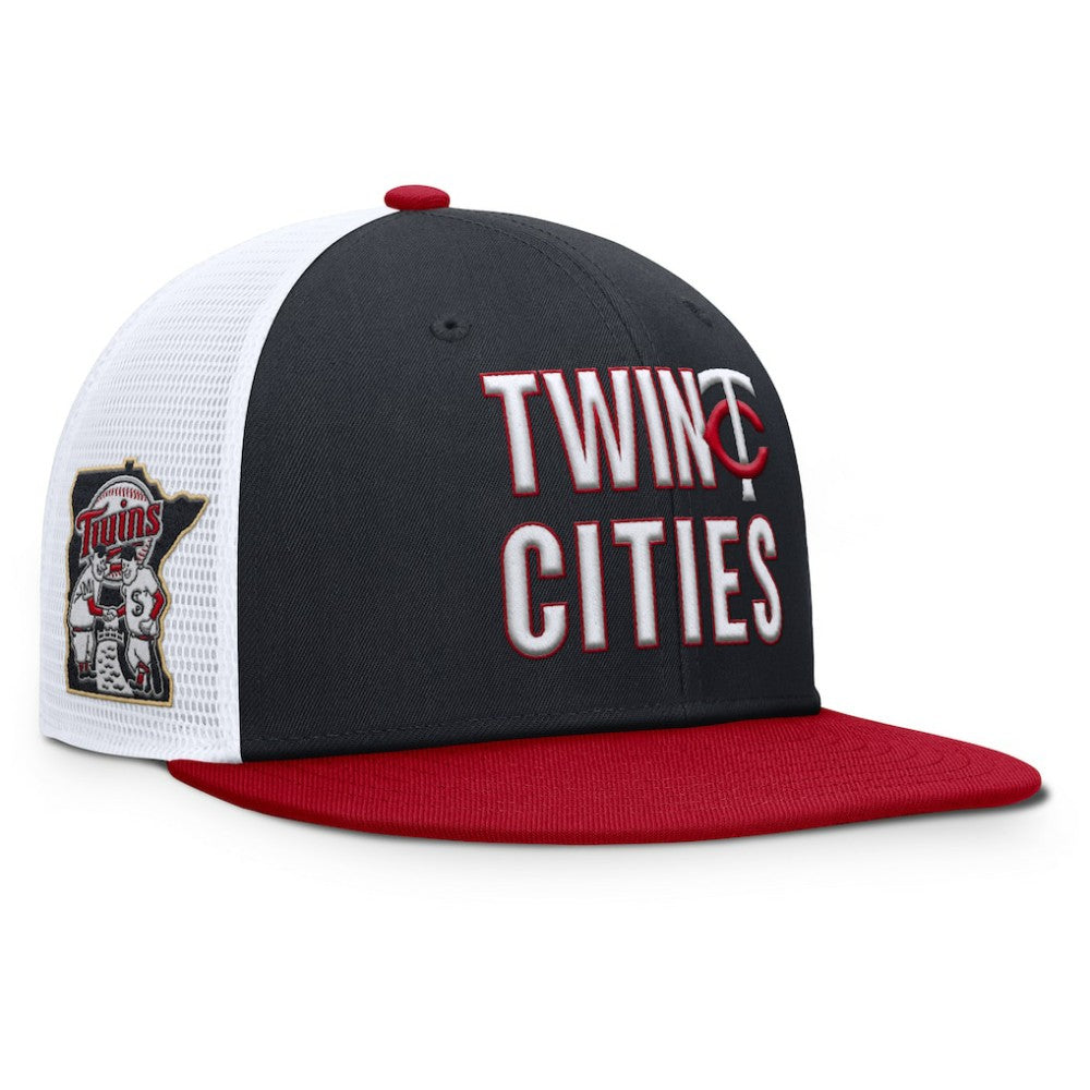 Minnesota Twins Pro Trucker Snapback Hat Navy