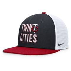 Minnesota Twins Pro Trucker Snapback Hat Navy