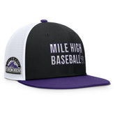 Colorado Rockies Pro Trucker Snapback Hat Black