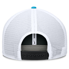 Miami Marlins Pro Performance Trucker Snapback Hat Black/Light Blue