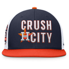 Houston Astros Pro Performance Trucker Snapback Hat Navy/Orange