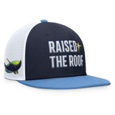 Tampa Bay Rays Pro Performance Trucker Snapback Hat Navy/Light Blue