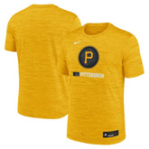 Pittsburgh Pirates Authentic Collection City Connect Velocity Dri-FIT T-Shirt Gold