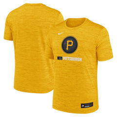 Pittsburgh Pirates Authentic Collection City Connect Velocity Dri-FIT T-Shirt Gold