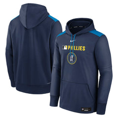 Philadelphia Phillies Authentic Collection City Connect Therma Pullover Hoodie Navy