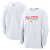 San Diego Padres 2025 City Connect Authentic Collection Player Dri-FIT Lightweight Pullover White