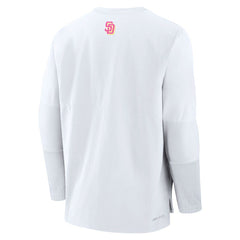 San Diego Padres 2025 City Connect Authentic Collection Player Dri-FIT Lightweight Pullover White