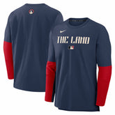 Cleveland Guardians 2025 City Connect Authentic Collection Player Dri-FIT Lightweight Pullover Navy