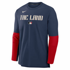 Cleveland Guardians 2025 City Connect Authentic Collection Player Dri-FIT Lightweight Pullover Navy
