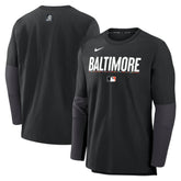 Baltimore Orioles 2025 City Connect Authentic Collection Player Dri-FIT Lightweight Pullover Black