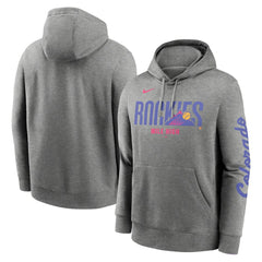 Colorado Rockies 2025 City Connect French Terry Club Fleece Pullover Hoodie Heather Charcoal