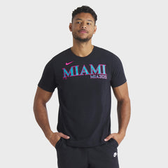 Miami Marlins City Connect Wordmark T-Shirt Black