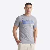 Washington Nationals City Connect Script Tri-Blend T-Shirt Heather Charcoal