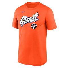 San Francisco Giants 2025 City Connect Team Phrase Legend Performance T-Shirt Orange
