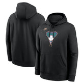 Arizona Diamondbacks Cooperstown Collection Logo Club Hoodie Black