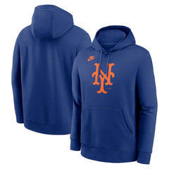New York Mets Cooperstown Collection Logo Club Hoodie Royal