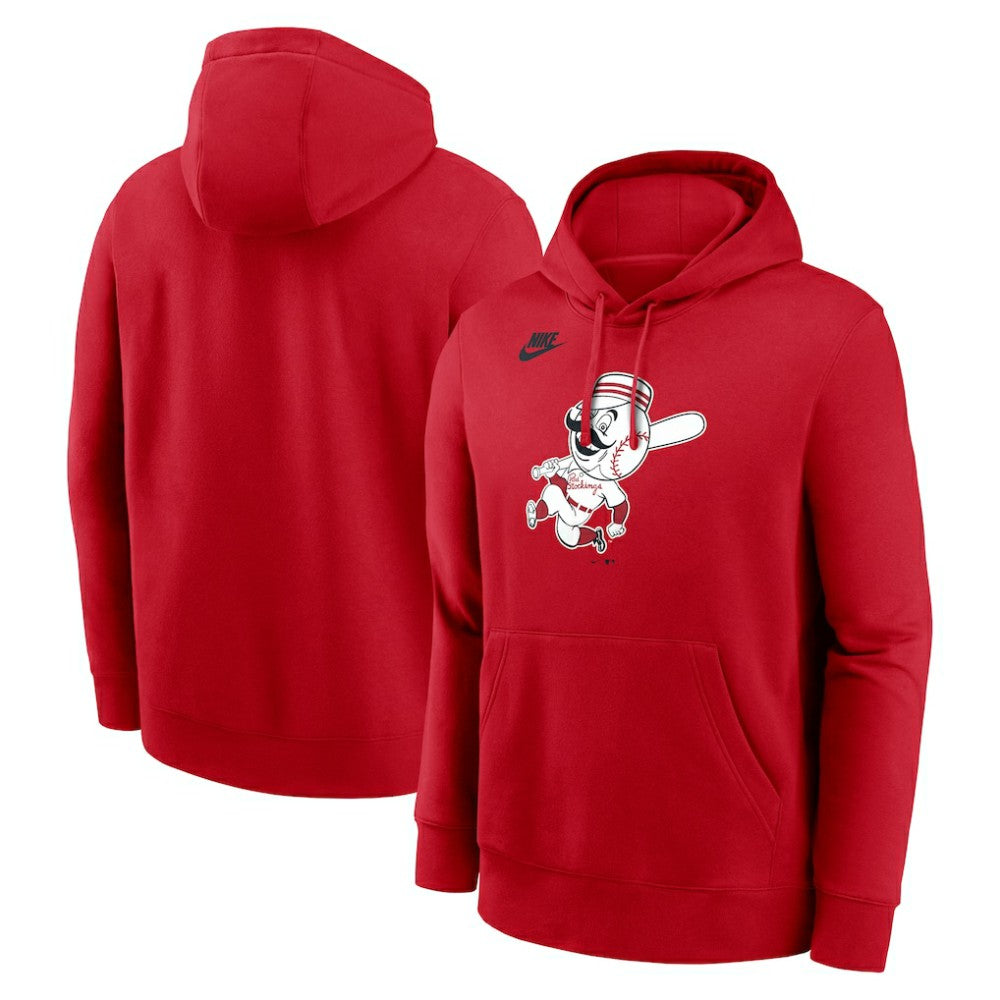 Cincinnati Reds Cooperstown Collection Logo Club Hoodie Red