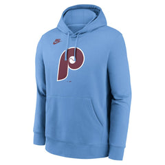 Philadelphia Phillies Cooperstown Collection Logo Club Hoodie Light Blue