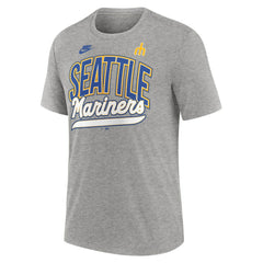 Seattle Mariners Cooperstown Collection Retro Tri-Blend T-Shirt Heather Gray