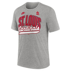 St. Louis Cardinals Cooperstown Collection Retro Tri-Blend T-Shirt Heather Gray