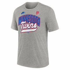 Minnesota Twins Cooperstown Collection Retro Tri-Blend T-Shirt Heather Gray