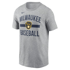 Milwaukee Brewers Arched T-Shirt Heather Gray