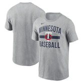 Minnesota Twins Arched T-Shirt Heather Gray