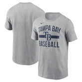 Tampa Bay Rays Arched T-Shirt Heather Gray
